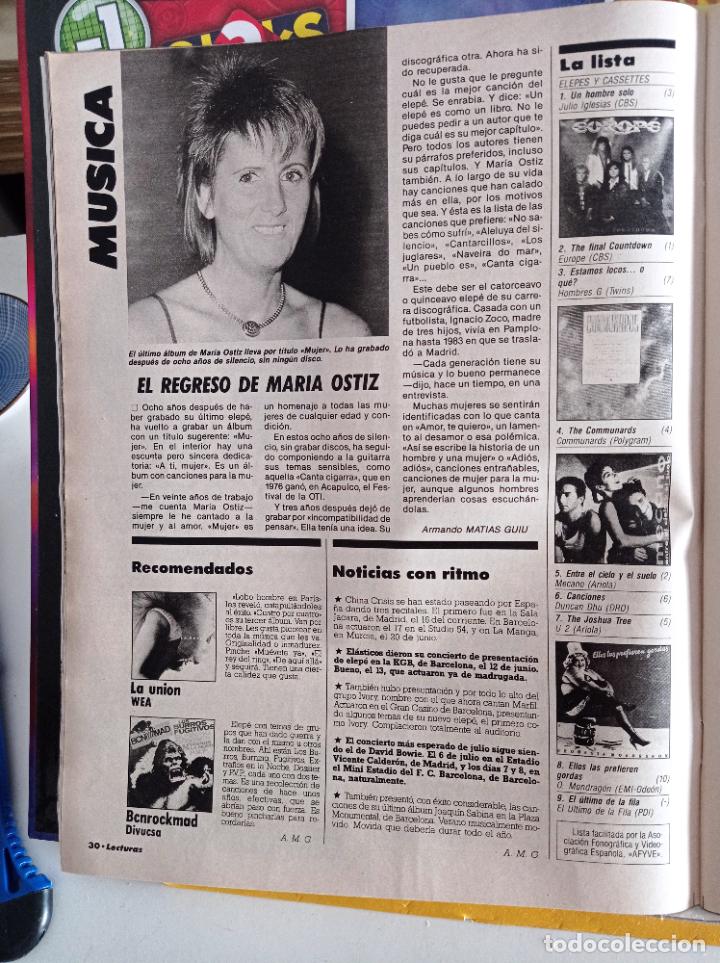 Coleccionismo de Revistas y Peri&oacute;dicos: MARIA OSTIZ MECANO EUROPE BCNROCKMAD LA UNION LA ORQUESTA MONDRAGON THE COMMUNARDS