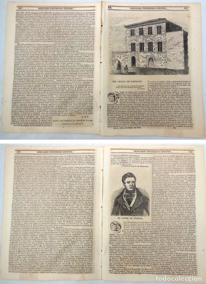 Colecionismo de Revistas e Jornais: SEMANARIO PINTORESCO ESPA&Ntilde;OL. N&ordm; 44,1845. Casa de Napole&oacute;n en la Ciudad de Palma de Mallorca...