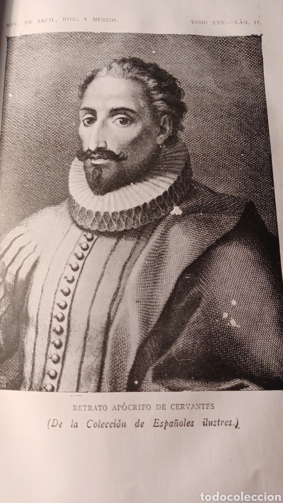 Coleccionismo de Revistas y Peri&oacute;dicos: EL RETRATO DE CERVANTES .POR ANGEL .M DE BARCIA. A&Ntilde;O1911.Articulo de 10 pg.