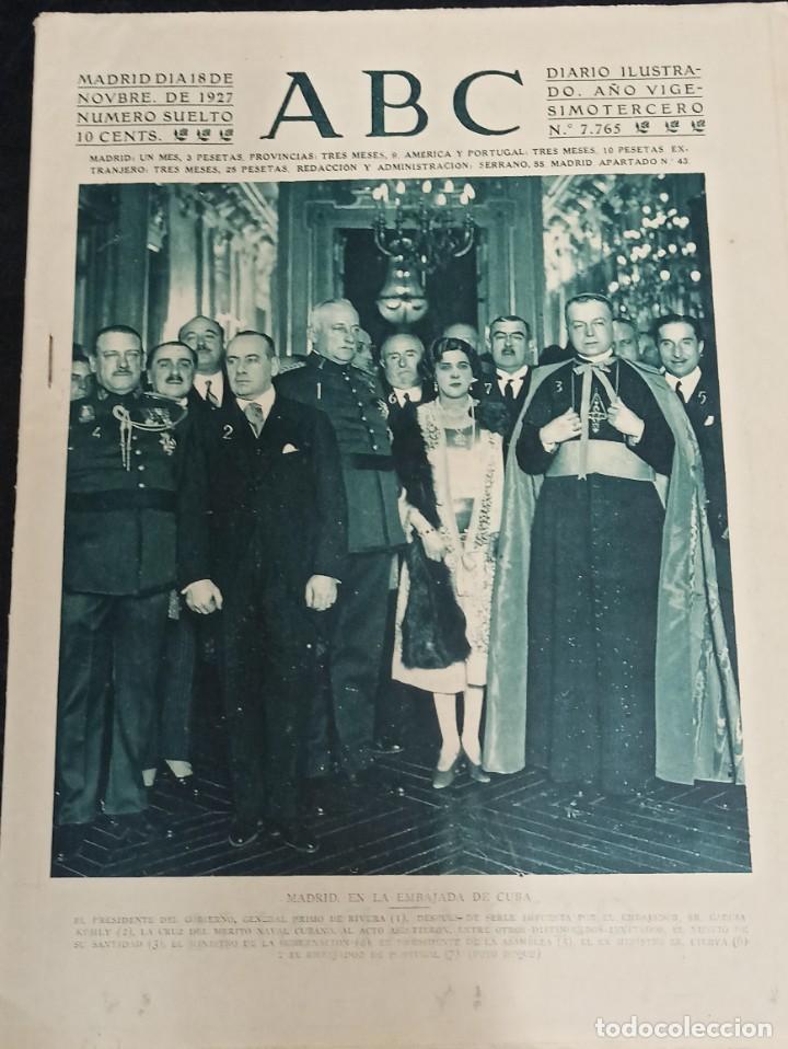 Coleccionismo de Revistas y Peri&oacute;dicos: ABC 18 de Noviembre de 1927.