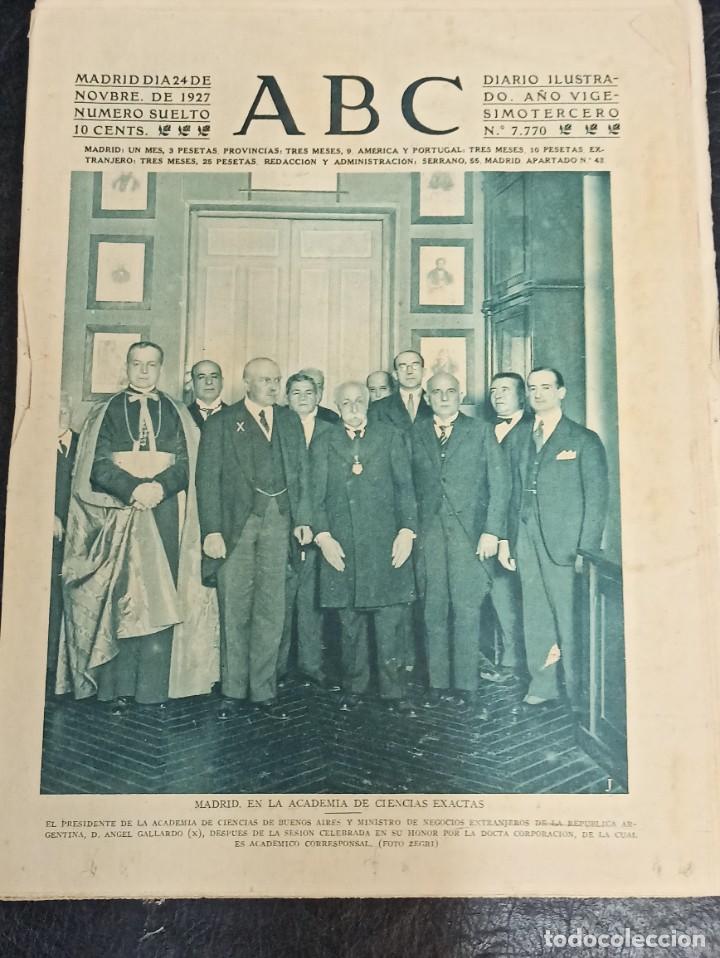 Coleccionismo de Revistas y Peri&oacute;dicos: ABC 24 de Noviembre de 1927.