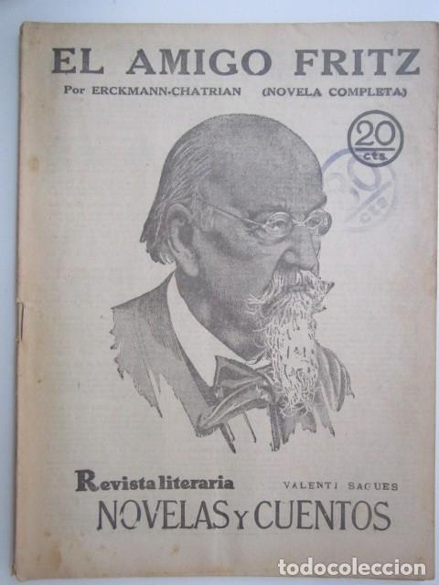 Colecionismo de Revistas e Jornais: AMIGO FRITZ ERCKMANN-CHATRIAN REVISTA LITERA A&Ntilde;OS 30 21X28 CM.