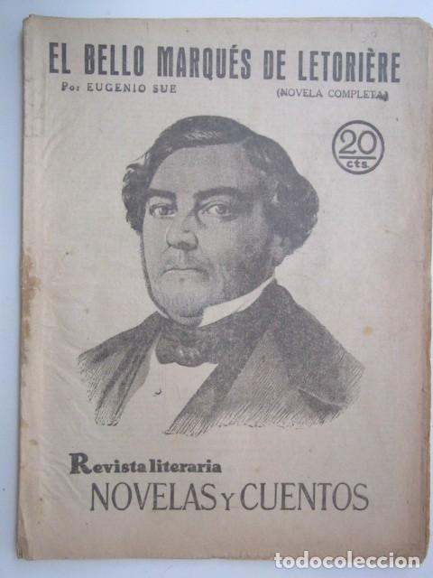 Coleccionismo de Revistas y Peri&oacute;dicos: DEL BELLO MARQUES DE LETORIERE DE EUGENIO SUE REVISTA LITERA A&Ntilde;OS 30 21X28 CM.