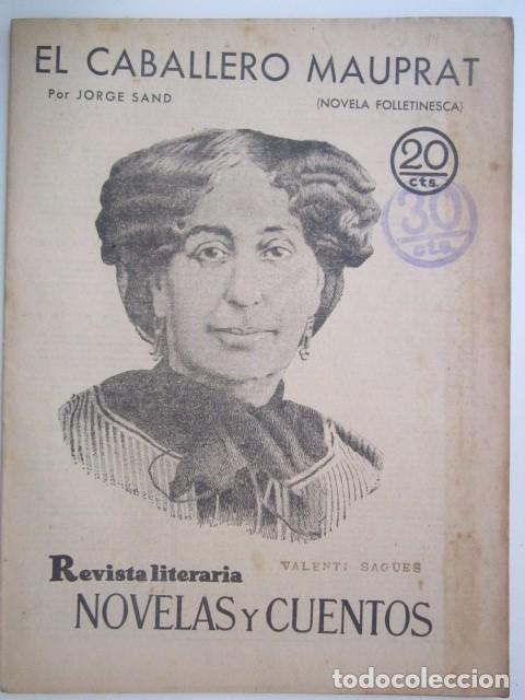 Coleccionismo de Revistas y Peri&oacute;dicos: EL CABALLERO MAUPRAT DE JORGE SAND REVISTA LITERA A&Ntilde;OS 30 21X28 CM.