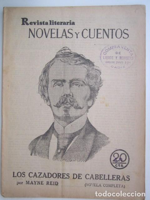 Coleccionismo de Revistas y Peri&oacute;dicos: LOS CAZADORES DECABALLERAS DE MAYNE REID REVISTA LITERA A&Ntilde;OS 30 21X28 CM.