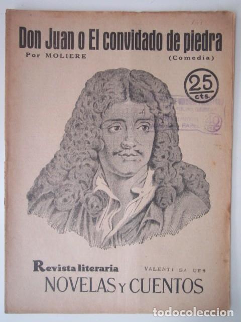 Coleccionismo de Revistas y Peri&oacute;dicos: EL CONVIDADO DE PIEDRA POR MOLIERE REVISTA LITERA A&Ntilde;OS 30 21X28 CM.