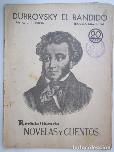 Coleccionismo de Revistas y Peri&oacute;dicos: DRUVOVSKY EL BANDIDO DE A.S. PUCHKIN REVISTA LITERA A&Ntilde;OS 30 21X28 CM.