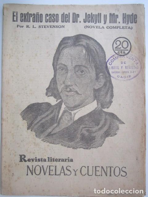 Coleccionismo de Revistas y Peri&oacute;dicos: DR. JEKYLL Y MR.HYDE POR R.L.STEVENSON REVISTA LITERA A&Ntilde;OS 30 21X28 CM.