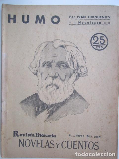 Collezionismo di Riviste e Giornali: HUMO DE IVAN TURNEGUENIEV REVISTA LITERA A&Ntilde;OS 30 21X28 CM.