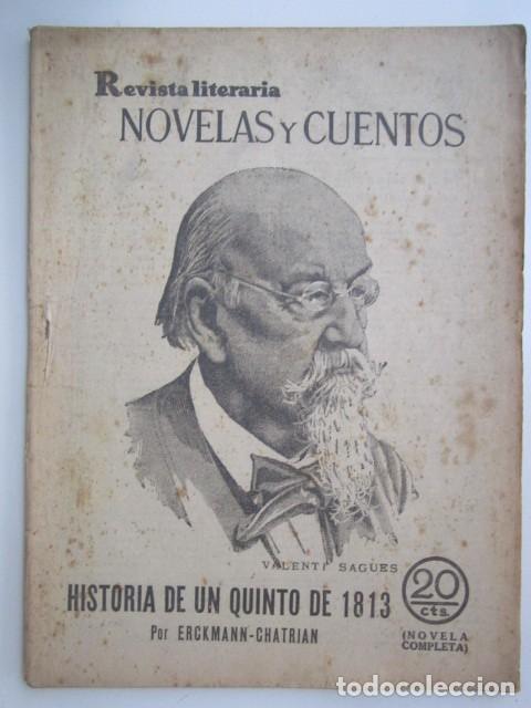 Collezionismo di Riviste e Giornali: HISTORIA DE UN QUINTO DE 1813 POR ERCKMANN-CHATRIAN REVISTA LITERA A&Ntilde;OS 30 21X28 CM.