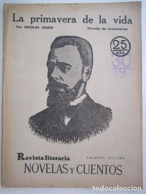 Coleccionismo de Revistas y Peri&oacute;dicos: LA PRIMAVERA DE LA VIDA POR NICOLAS GARIN REVISTA LITERA A&Ntilde;OS 30 21X28 CM.