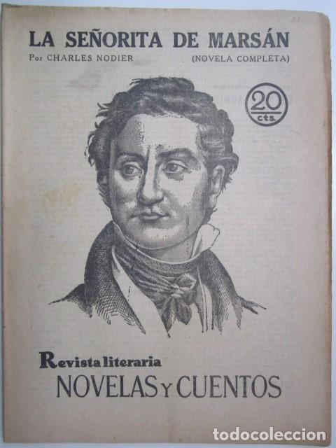 Coleccionismo de Revistas y Peri&oacute;dicos: LA SE&Ntilde;ORITA DE MARSAN POR CHARLES NODIER REVISTA LITERA A&Ntilde;OS 30 21X28 CM.
