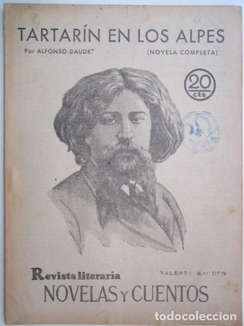 Coleccionismo de Revistas y Peri&oacute;dicos: TARTARIN EN LOS ALPES POR ALFONSO DAUDET REVISTA LITERARIA A&Ntilde;OS 30 21X28 CM.