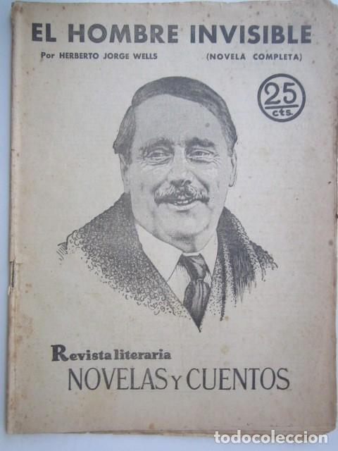 Collezionismo di Riviste e Giornali: EL HOMBRE INVISIBLE POR HERBERTO JORGE WELLS REVISTA LITERA A&Ntilde;OS 30 21X28 CM.