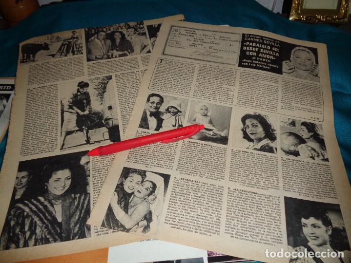 Coleccionismo de Revistas y Peri&oacute;dicos: RECORTE : ALBUM INTIMO DE CARMEN SEVILLA. SEMANA, MARZO 1974 (#)