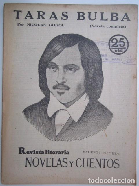 Coleccionismo de Revistas y Peri&oacute;dicos: TARAS BULBA POR NICOLAS GOGOL REVISTA LITERARIA A&Ntilde;OS 30 21X28 CM.