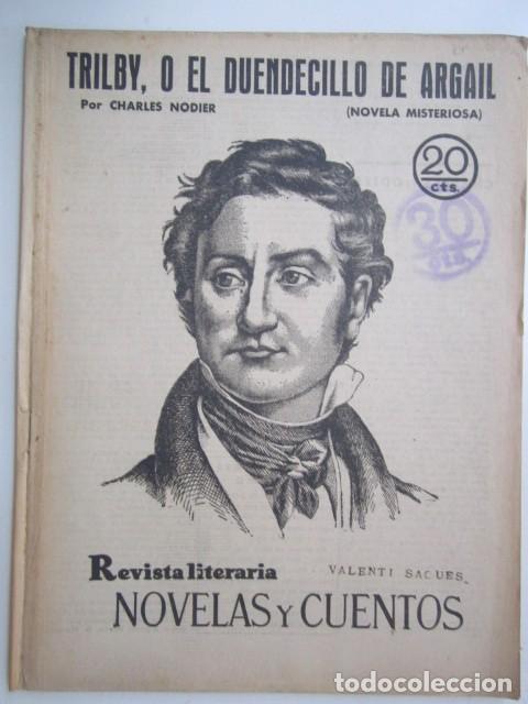 Coleccionismo de Revistas y Peri&oacute;dicos: TRILBY O EL DUENDECILLO DE ARGAIL POR CHARLES NODIER REVISTA LITERARIA A&Ntilde;OS 30 21X28 CM.