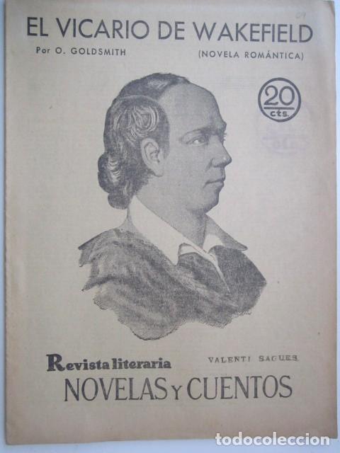 Collection Magazines and Newspapers: EL VICARIO DE WAKEFIELD POR O. GOLSMITH REVISTA LITERARIA A&Ntilde;OS 30 21X28 CM.