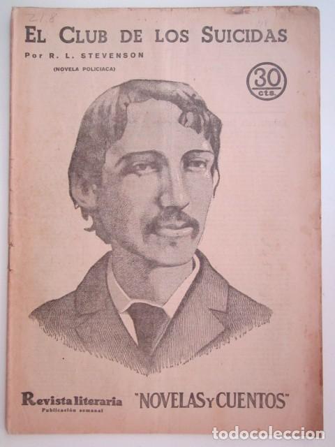 Coleccionismo de Revistas y Peri&oacute;dicos: EL CLUB DE LOS SUICIDAS DE B.L. STEVENSON REVISTA LITERARIA A&Ntilde;OS 30 23 X 33CM. CM.