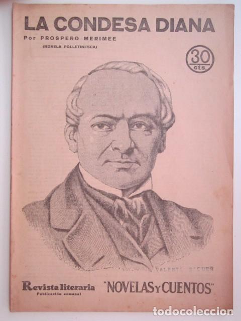 Collection Magazines and Newspapers: LA CONDESA DIANA DE PROSPERO MERIMEE REVISTA LITERARIA A&Ntilde;OS 30 23 X 33CM. CM.