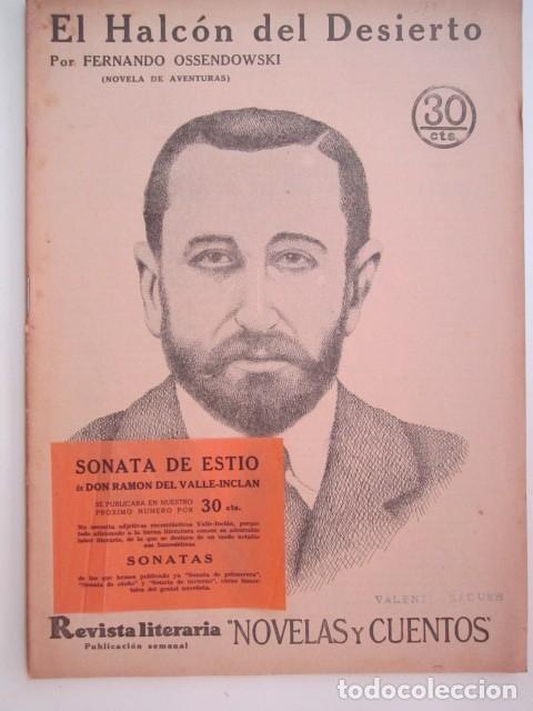 Collectionnisme de Revues et Journaux: EL ALCON DEL DESIERTO DE FERNANDO OSSENDOWSKI REVISTA LITERARIA A&Ntilde;OS 30 23 X 33CM. CM.