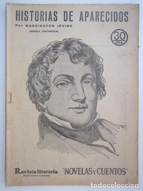 Collectionnisme de Revues et Journaux: HISTORIAS DE APARECIDOS DE WASHINGTON IRVING REVISTA LITERARIA A&Ntilde;OS 30 23 X 33CM. CM.