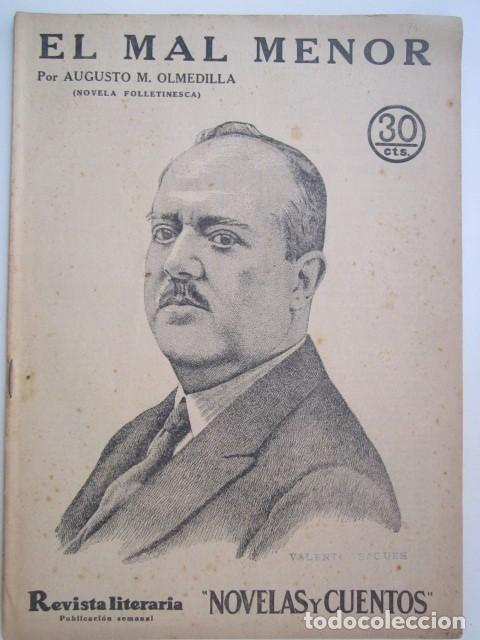Sammeln von Zeitschriften und Zeitungen: EL MAL MENOR DE AUGUSTO M. OLMEDILLA REVISTA LITERARIA A&Ntilde;OS 30 23 X 33CM. CM.