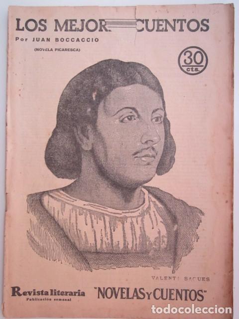 Collection Magazines and Newspapers: LOS MEJORES CUENTOS DE JUAN BOCCACCIO REVISTA LITERARIA A&Ntilde;OS 30 23 X 33CM. CM.