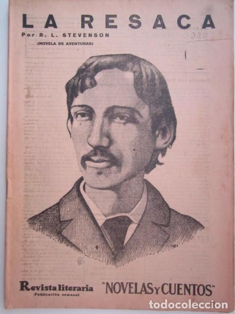 Coleccionismo de Revistas y Peri&oacute;dicos: LA RESACA DE R.L. STEVENSON REVISTA LITERARIA A&Ntilde;OS 30 23 X 33CM. CM.