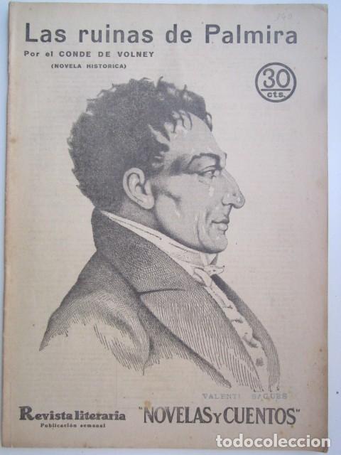 Collectionnisme de Revues et Journaux: LAS RUINAS DE PAKMIRA DE CONDE DE VOLNEY REVISTA LITERARIA A&Ntilde;OS 30 23 X 33CM. CM.