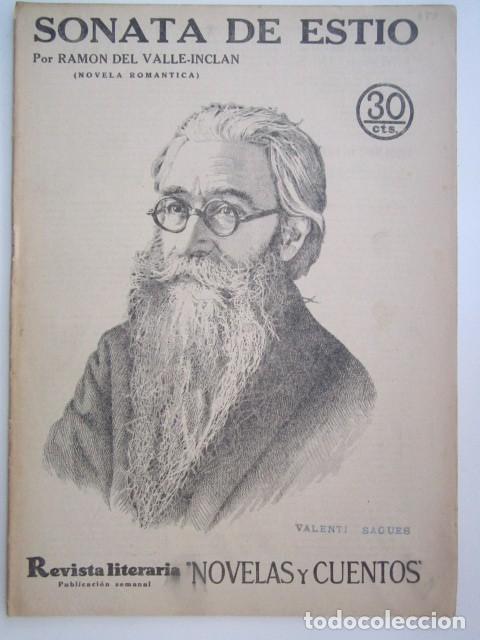 Collectionnisme de Revues et Journaux: SONATA DE ESTIO DE VALLEINCLAN REVISTA LITERARIA A&Ntilde;OS 30 23 X 33CM. CM.