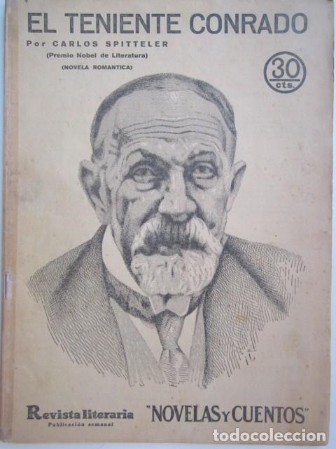 Collectionnisme de Revues et Journaux: EL TENIENTE CONRADO DE CARLOS SPITTELER REVISTA LITERARIA A&Ntilde;OS 30 23 X 33CM. CM.