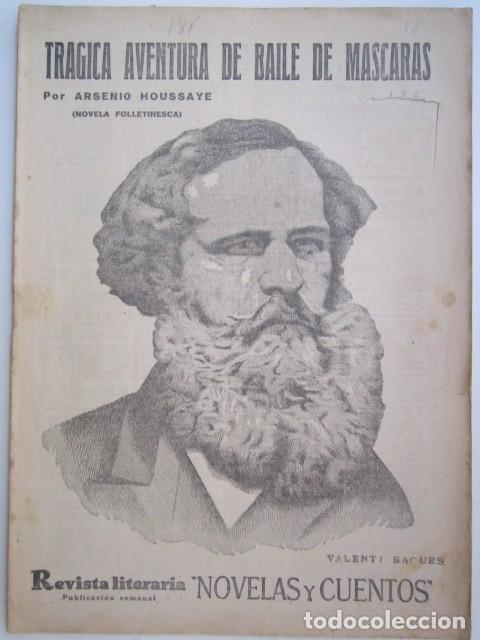Collectionnisme de Revues et Journaux: TRAGICA MUERTE DE BAILE DE MASCARAS DE ARSENIO HOUSSAYE REVISTA LITERARIA A&Ntilde;OS 30 23 X 33CM. CM.