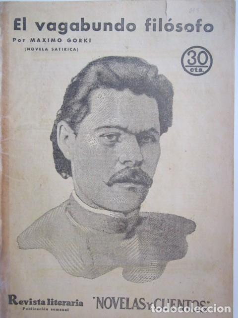 Collectionnisme de Revues et Journaux: UN VAGABUNDO FILOSOFO DE MAXIMO GORKI REVISTA LITERARIA A&Ntilde;OS 30 23 X 33CM. CM.
