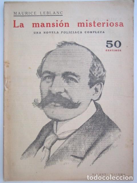 Collectionnisme de Revues et Journaux: LA MANSION MISTERIOSA DE MAURICE LEBLANC NOVELAS Y CUENTOS A&Ntilde;OS 30 23 X 33CM. CM.