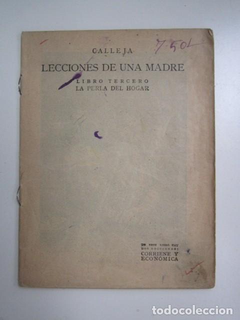 Collectionnisme de Revues et Journaux: REVISTA LECCIONES DE UNA MADRE DE SATURNINO CALLEJA