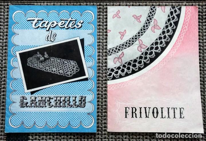 Coleccionismo de Revistas y Peri&oacute;dicos: 2 revistas vintage sobre TAPETES DE GANCHILLO y FRIVOLITE. A&Ntilde;OS 60