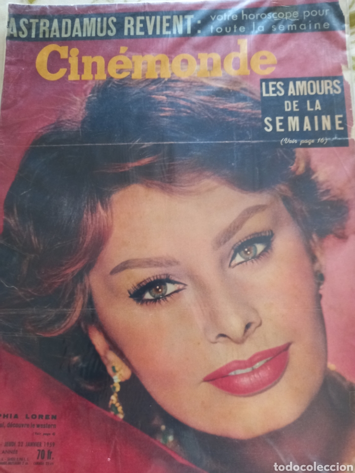 Coleccionismo de revistas y peri&oacute;dicos: Sof&iacute;a loren 1959 cinemonde