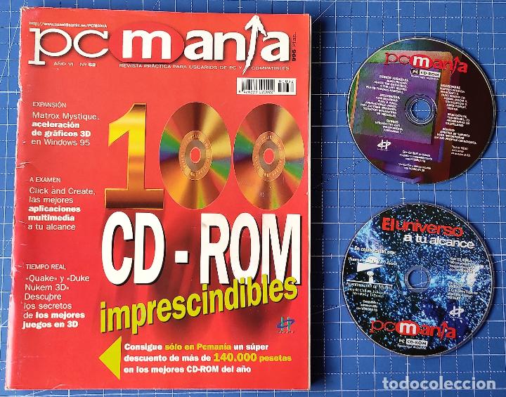 Coleccionismo de Revistas y Peri&oacute;dicos: REVISTA PC MANIA N&ordm; 52 - CON SUS DOS CDS - SIN EL SUPLEMENTO RENDERMANIA