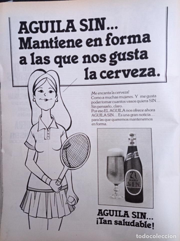 Coleccionismo de revistas y peri&oacute;dicos: anuncio aguila sin cerveza beer cervezas