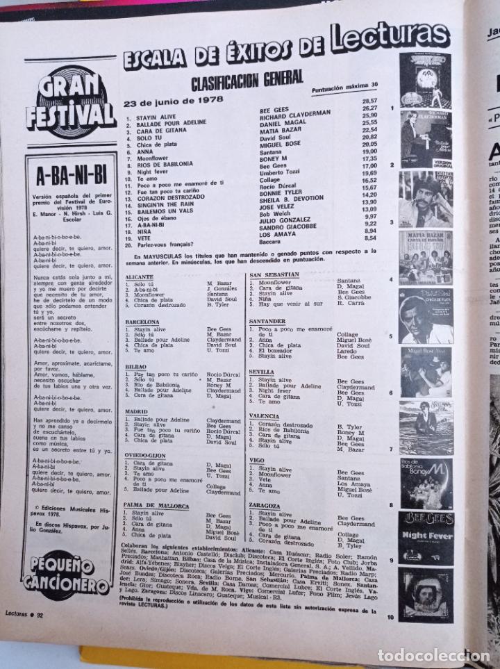 Coleccionismo de revistas y peri&oacute;dicos: escala de exitos matia bazar bee gees boney m
