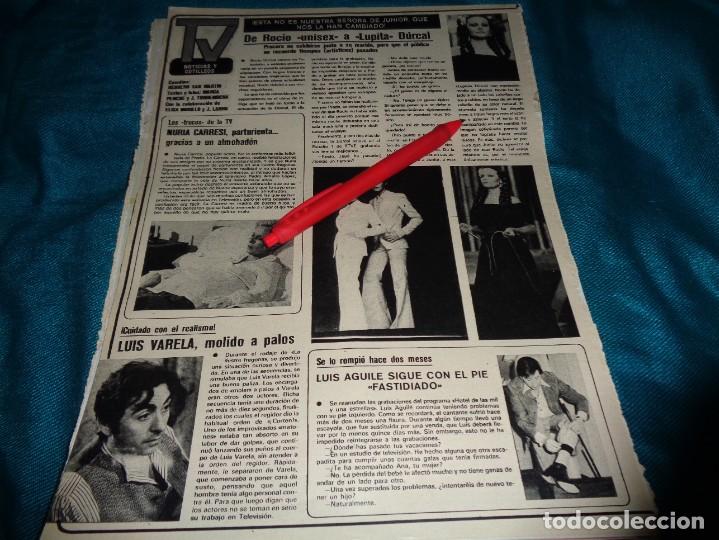 Coleccionismo de Revistas y Peri&oacute;dicos: RECORTE : LUIS AGUILE. ROCIO DURCAL. LUIS VARELA. SEMANA, SPTMBRE 1978(#)