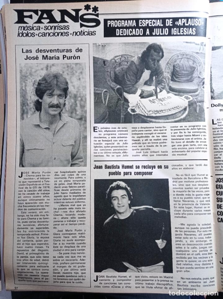 Coleccionismo de Revistas y Peri&oacute;dicos: juan bautista humet julio iglesias jose maria puron