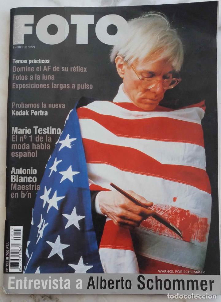 Coleccionismo de Revistas y Peri&oacute;dicos: FOTO ENERO 1999. ANDY WARHOL, ALBERTO SCHOMER. REVISTA