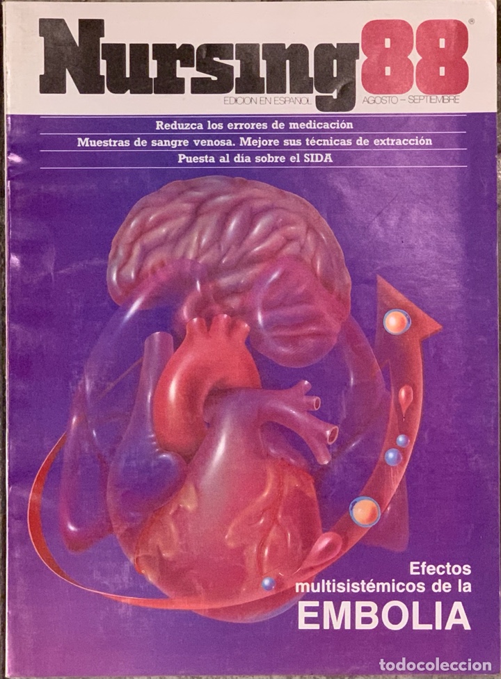 Coleccionismo de revistas y peri&oacute;dicos: Revista Nursing. N&ordm; 7. Volumen 6. Agosto 1988.