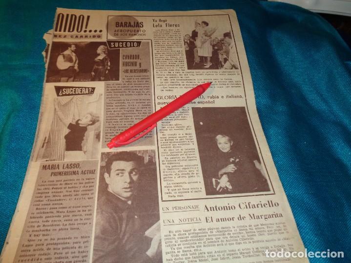 Coleccionismo de revistas y peri&oacute;dicos: RECORTE : LOLA FLORES, VUELVE A ESPA&Ntilde;A. MARIA LASSO. CRITICA, OCTBRE 1960 (#)