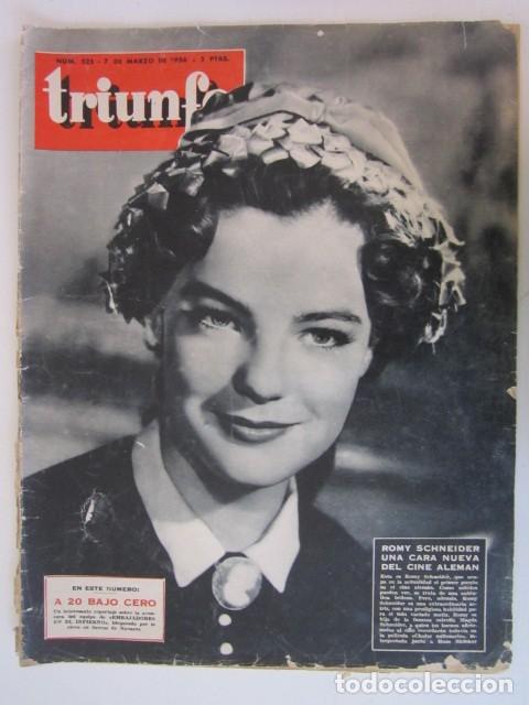 Coleccionismo de Revistas y Peri&oacute;dicos: REVISTA TRIUNFO 1956 ROMY SCHNEIDER CINE Y TEATROCINE Y TEATRO