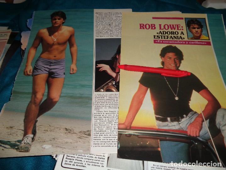 Collection Magazines and Newspapers: RECORTE : ROB LOWE, HABLA DE ESTEFANIA DE MONACO . SEMANA, NVMBRE 1986(#)
