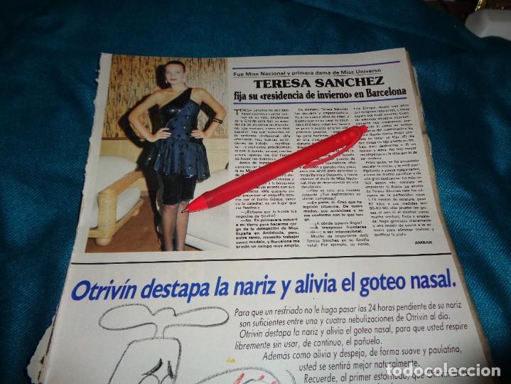 Collection Magazines and Newspapers: RECORTE : TERESA SANCHEZ, 1&ordf; DAMA DE MISS UNIVERSO. SEMANA, NVMBRE 1986(#)