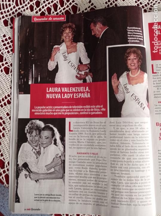 Coleccionismo de Revistas y Peri&oacute;dicos: LAURA VALENZUELA ROCIO JURADO LADY ESPA&Ntilde;A